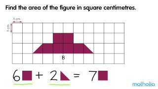 Measuring Area  Square Centimetres [upl. by Eniksre444]