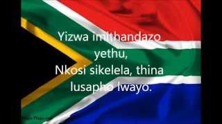 South African National Anthem with lyrics [upl. by Laws956]