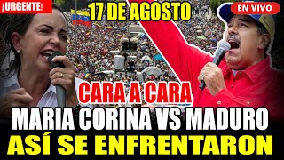 🔴¡URGENTE ASÍ SE ENFRENTARON NICOLAS MADURO VS MARIA CORINA MACHADO EN MARCHA MUNDIAL [upl. by Noyek]