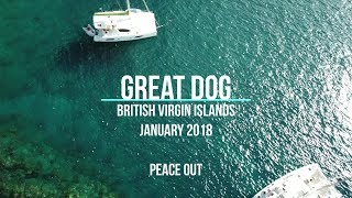 Lagoon 450 Peace Out visits Great Dog BVI [upl. by Schroeder]