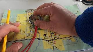 Using A Compass with a Maps and Adjusting for Declination [upl. by Haila]