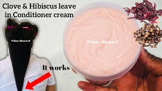 Clove and Hibiscus leave in conditioner Cream for hair growth Diy clove amp hibiscus conditioner [upl. by Viccora]