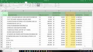 Crear en excel proforma y base de datos para cotizaciones [upl. by Brom]