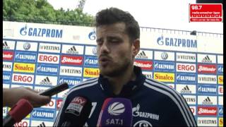 Interview mit SchalkeNeuzugang Tranquillo Barnetta [upl. by Nesyaj]