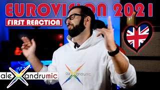 🇬🇧 Eurovision 2021 United Kingdom James Newman Embers  REACTION  🇬🇧 [upl. by Susejedairam]