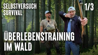 Überlebenstraining im Wald  Selbstversuch Survival  Folge 13  Doku  Erlebnis hessen [upl. by Kcirtapnaes]