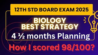 12th std biology strategy board exam 2025 weightage class 12 board exam how to study biology [upl. by Cole]