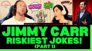 First Time Hearing Jimmy Carr Riskiest Jokes Vol 1 Reaction  OH NO WHAT DID WE GET OURSELVES INTO [upl. by Greer]