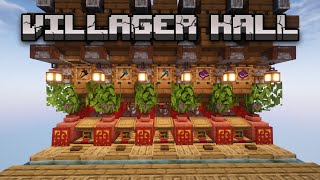 Villager Hall  Minecraft Survival friendly 116 [upl. by Fillander]