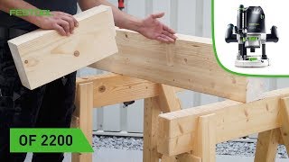 Schwalbenschwanzverbindung im Holzbau mit Oberfräse und Frässchablone Festool TV Folge 137 [upl. by Ajnot612]