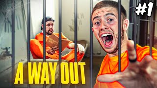 ON DOIT SÉVADER DE PRISON AVEC VALOUZZ  😳 A Way Out 1 [upl. by Lillith]