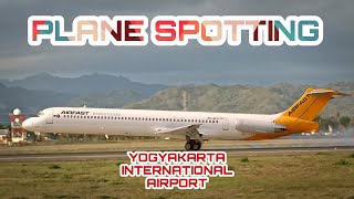 Spotting at YIA  Airfast Indonesia PKOCU McDonnell Douglas MD82 Landing at YIA Airport [upl. by Naillil]