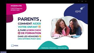 Parents comment aider votre enfant à faire le bon choix de formation parmi les offres post bac [upl. by Henig68]