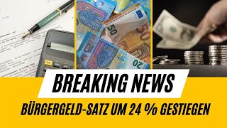 BürgergeldRegelsatz um 24  gestiegen [upl. by Euqitsym]