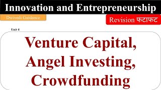 Venture Capital Angel Investing Crowdfunding Angel Investor Innovation and Entrepreneurship [upl. by Aliza]