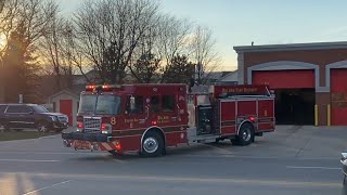 Orland Fire District Ambulance 2 and Engine 2 Spare Responding [upl. by Aggappera656]