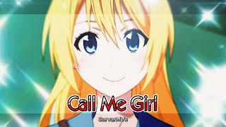 Chitoge Kirisaki  Call Me Girl editamv [upl. by Orme]