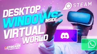 📣 SteamVR beta lets you arrange desktop windows inside your virtual world [upl. by Chaker40]