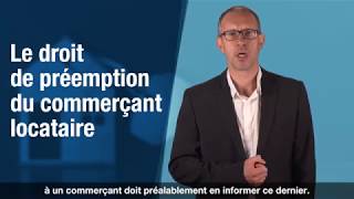 La minute de lExpert  Le droit de préemption du commerçant locataire  2018 [upl. by Brynn]