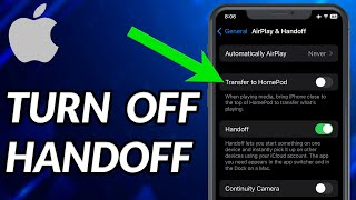 How To Turn Off Handoff iPhone [upl. by Mulry909]