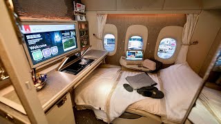 EMIRATES Boeing 777 First Class  Dubai to Brussels flight in 4K PHENOMENAL [upl. by Oeniri]