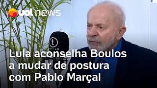 Lula aconselha Boulos a mudar de postura com Pablo Marçal Deixa ele falar o que ele quiser [upl. by Alejandra]