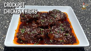 Crockpot Chicken Thighs Recipe  Easy Crockpot Chicken Recipes [upl. by Niels]