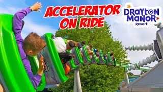 Accelerator ON RIDE at Drayton Manor Sept 2023 4K [upl. by Alig]