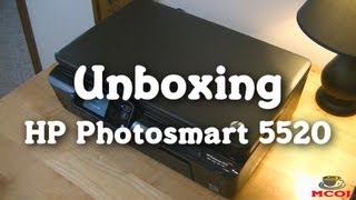 Unboxing HP Photosmart 5520 [upl. by Alesiram751]