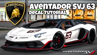 Lamborghini Aventador SVJ 63 Design Tutorial  Car Parking Multiplayer [upl. by Claire9]