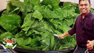 SPINAZIE KLAARMAKEN RECEPT  SPINACH PREPARING RECIPE  Chef Anand Cooking [upl. by Eiduj]