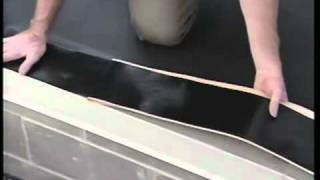 Rubber roofing  drip edge installation on flat roof [upl. by Eisteb]