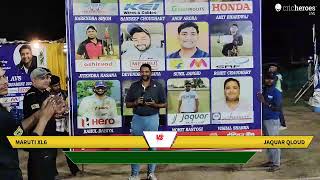 Live Cricket Match  Maruti XL6 vs Jaquar Qloud  09Oct24 0712 PM 20 overs  1st AVS Pure Corpora [upl. by Lucier]