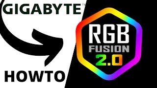 Using RGB FUSION 20 from Gigabyte for Motherboard RGB Control  Overview [upl. by Whiteley]