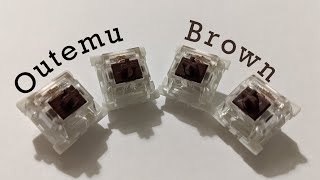 Outemu Brown switch review [upl. by Lanta745]