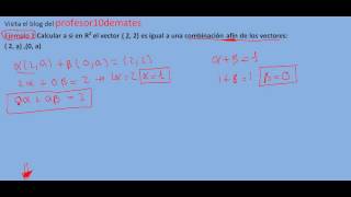 resumen de subespacio afín 7 combinación afín E 2 [upl. by Nivi]