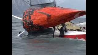 18 foot skiff  SLAM  Malcesine 2010 [upl. by Uyekawa103]