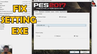 PES 2017 Fix Setting exe  Teguh Tanker [upl. by Yacano]