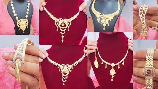 64 Grams Gold NecklaceBangles Design From S SWARNAKAR amp SON [upl. by Llered]