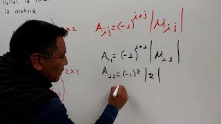 MATRIZ DE COFACTORES DE UNA MATRIZ DE 2X2 Ejemplo1 [upl. by Goldberg]