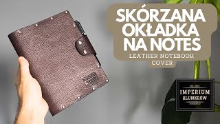 Skórzana okładka na notes EDC DIY w 15 minut  Making LEATHER EDC Notebook Cover [upl. by Eirollam]