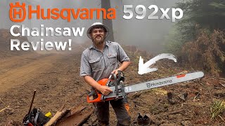 Chainsaw Review Logging Redwoods With The Husqvarna 592xp [upl. by Meredithe]