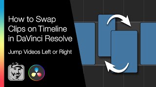 How to Swap Clips on Timeline in DaVinci Resolve Jump Videos Left or Right [upl. by Nhor]