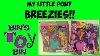 My Little Pony BREEZIES Fluttershy amp Twilight Sparkle Rainbow Power Sets Review by Bins Toy Bin [upl. by Nnyllaf]