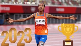 Sifan Hassan and Kelvin Kiptum take remarkable wins plus elite results  London Marathon 2023 [upl. by Chitkara]