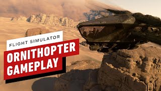 Microsoft Flight Simulator x Dune  Ornithopter Gameplay 4K 60FPS [upl. by Nolyaj]