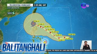 Wind signal no 1 itinaas sa ilang lugar dahil sa Bagyong KristinePH  Balitanghali [upl. by Renba]