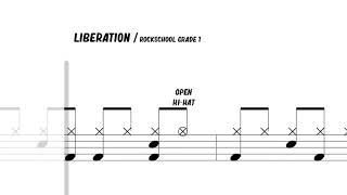 How to Play Liberation Rockschool Drums Grade 1 [upl. by Narat]