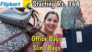 Flipkart Bags Haul  Office Bags Laptop BagsSling Bags Shoulder bagsBags Haul [upl. by Mor456]