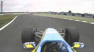 fernando alonso onboard pole lap at magny cours 2005 [upl. by Harmonia771]